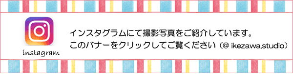 インスタグラムにて撮影写真をご紹介しています。このバナーをクリックしてご覧ください